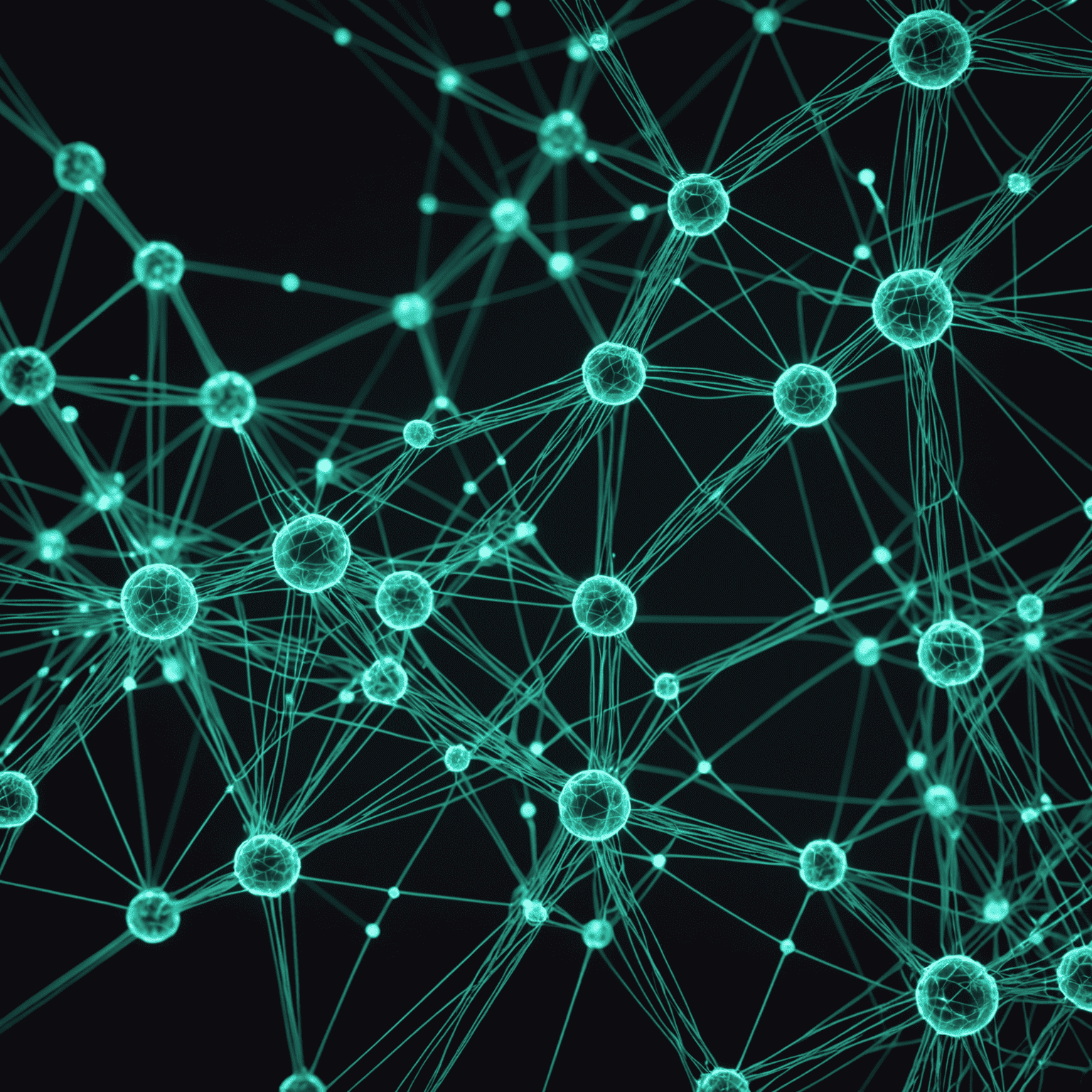 A futuristic visualization of a streamlined neural network architecture with glowing nodes and connections, showcasing improved efficiency and reduced computational complexity.