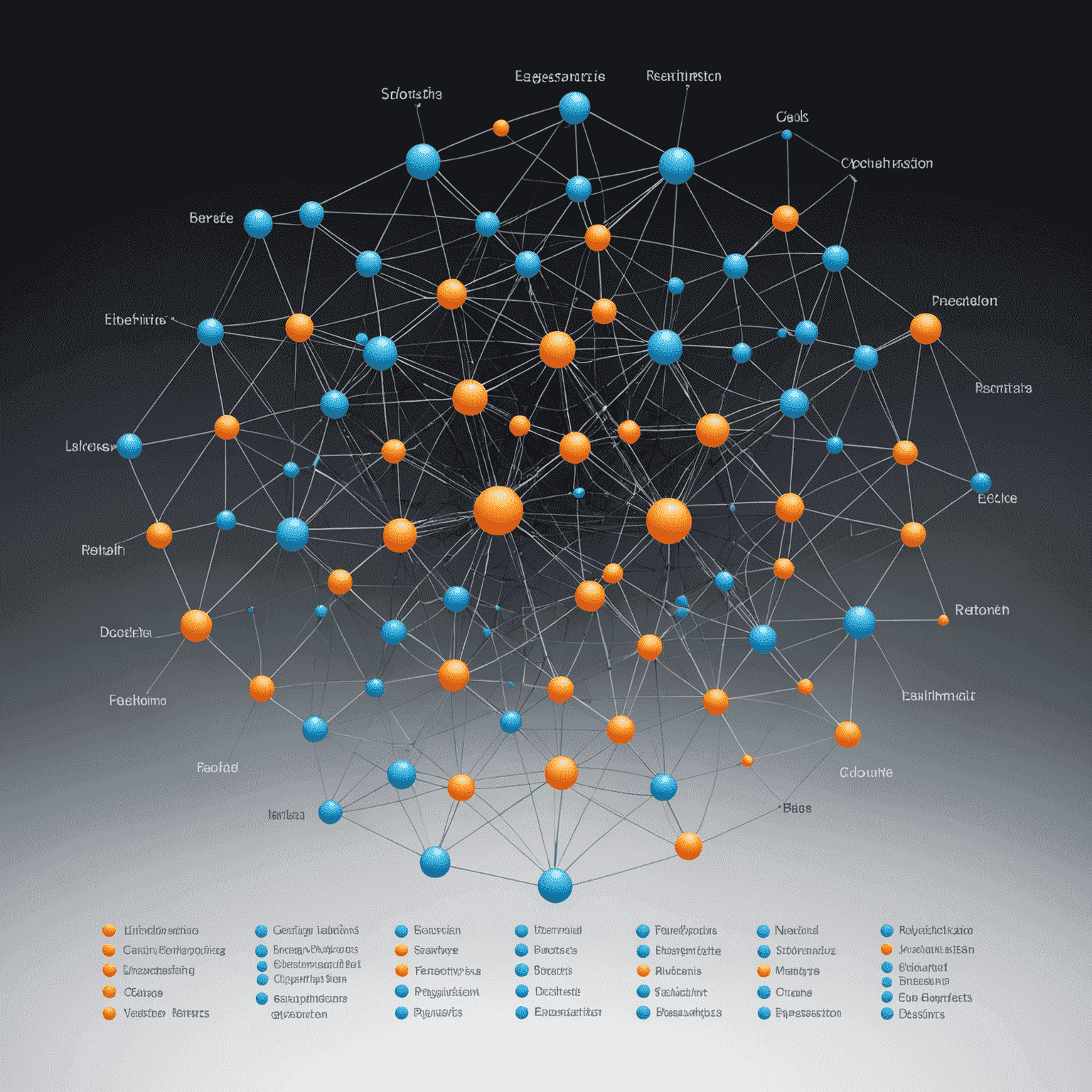 Visual representation of neural network training process, showing gradient descent and optimization algorithms